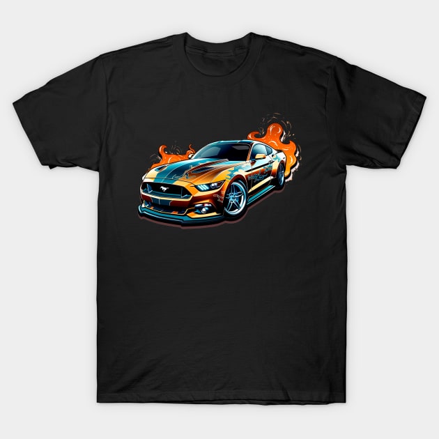 Fire car T-Shirt by NirckStore